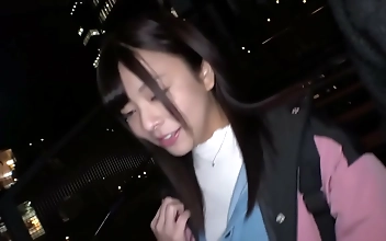 18-Year-Old Luscious Slut With Japanese Descent Teases In Provocative Brunette Outfit