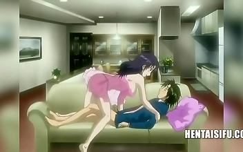 Mature Slut Seduces Younger Step-Nephew In Erotic Hentai Video